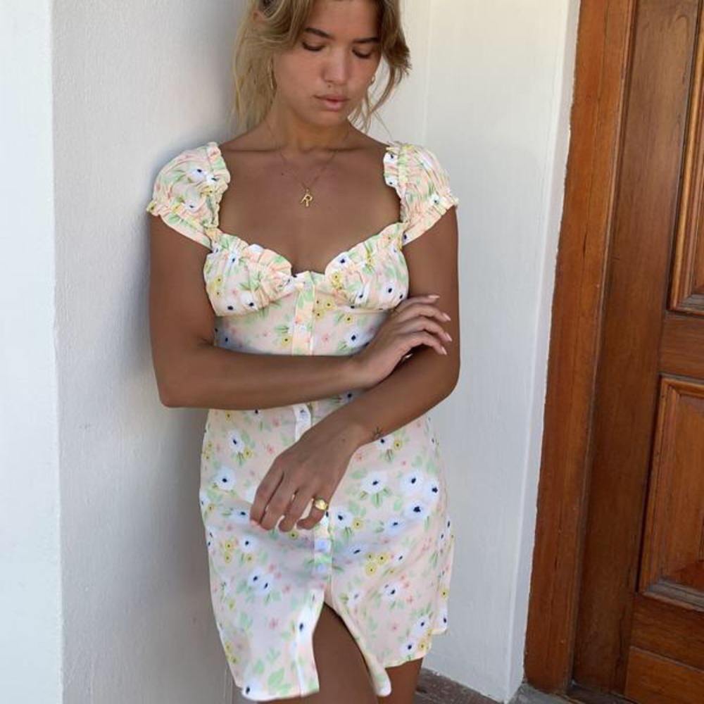 With Jean Isabelle Dress Panse Rosa